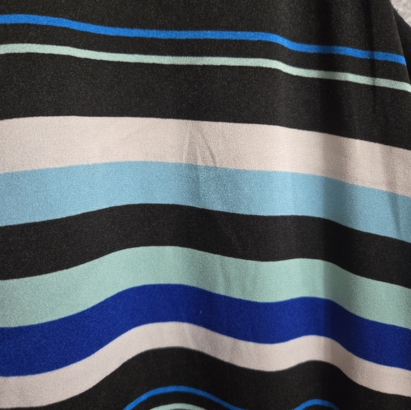 Tommy Hilfiger Blue Striped Trapeze Dress Size 8 - Picture 4 of 16